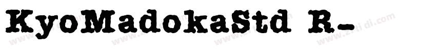 KyoMadokaStd R字体转换